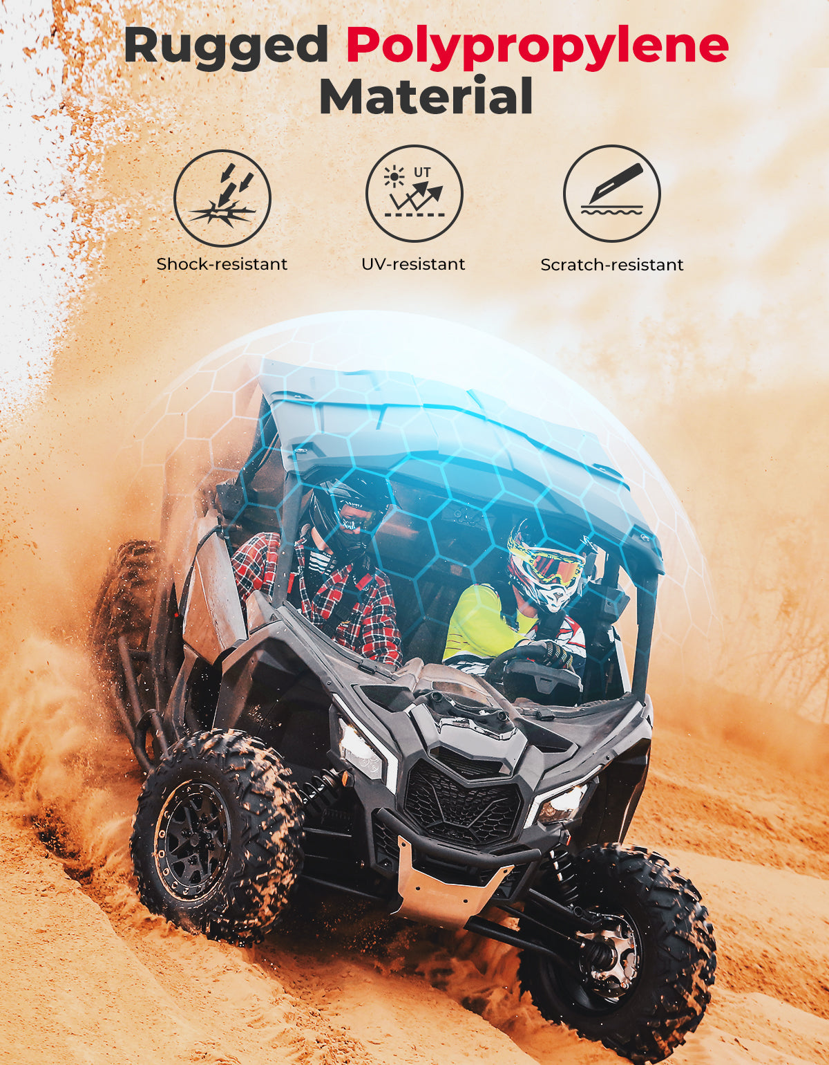 KEMIMOTO 4-Seat Hard Roof for Can‑Am Maverick X3 Max