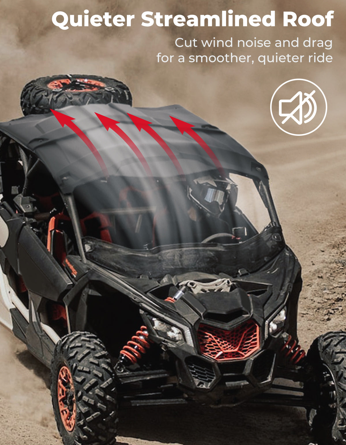 KEMIMOTO 4-Seat Hard Roof for Can‑Am Maverick X3 Max