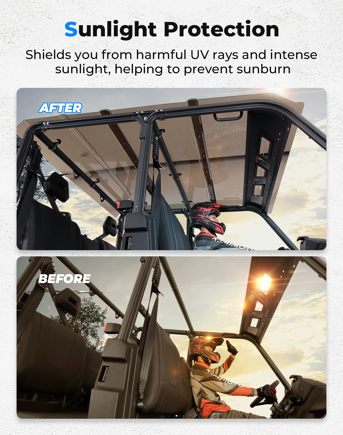 Kemimoto Hard Roof for CFMOTO UForce 1000XL 2022‑2025 UV‑Protective