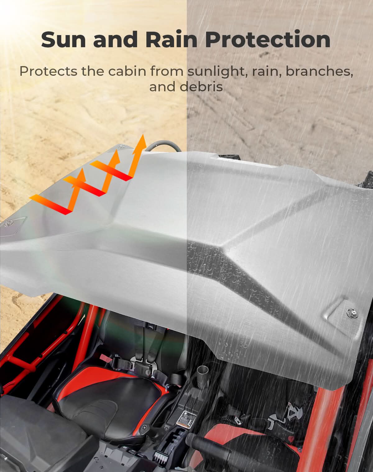 Aluminum Silver Roof for Can Am Maverick X3 2017-2026