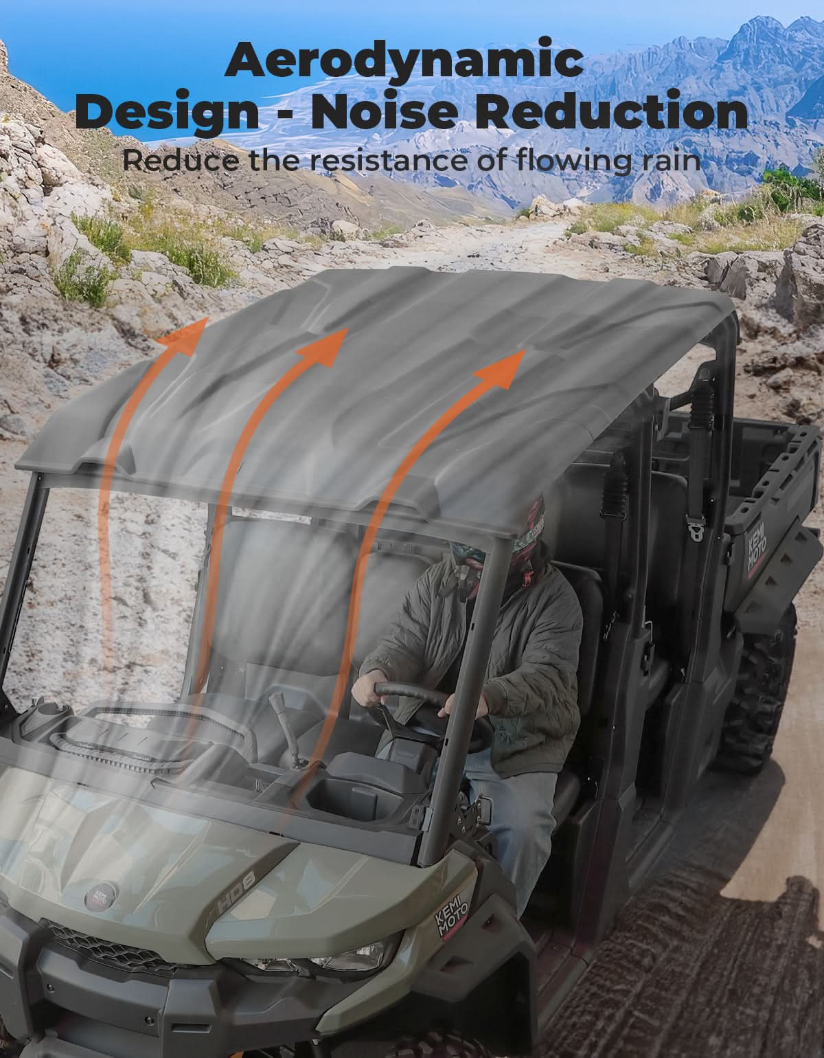 4 Pieces Sport Hard Roof Top for Can‑Am Defender Max