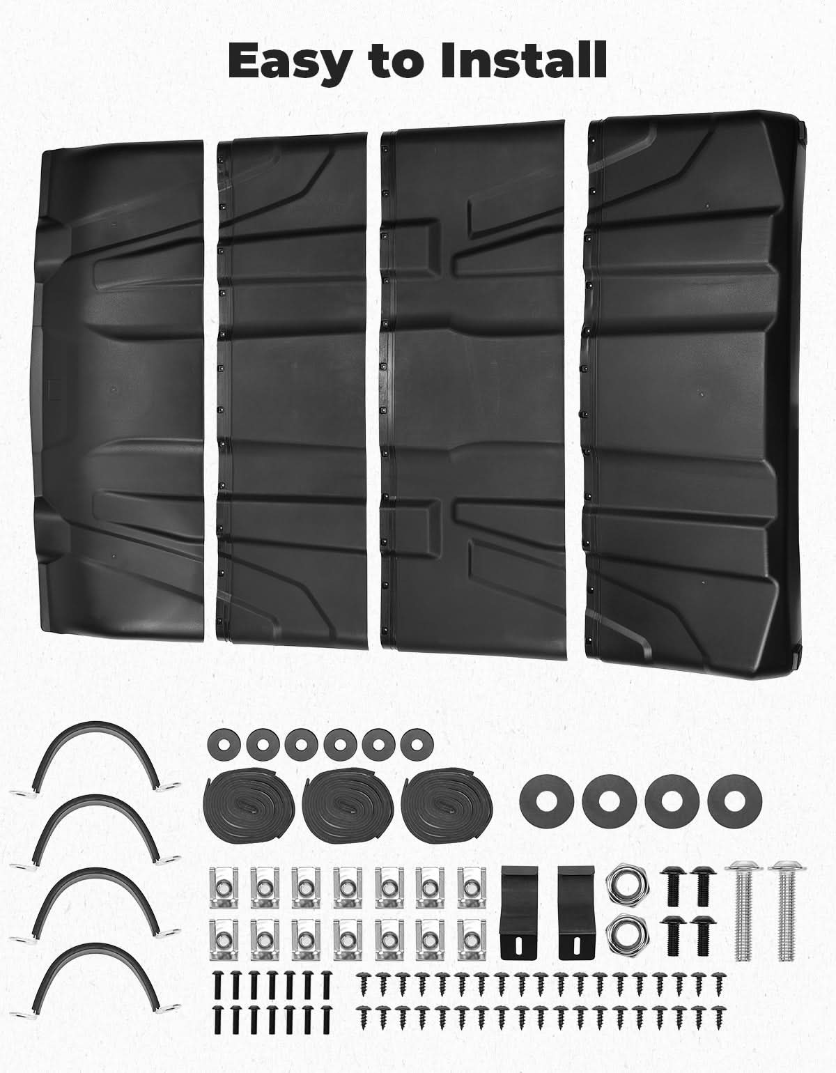 4 Pieces Sport Hard Roof Top for Can‑Am Defender Max