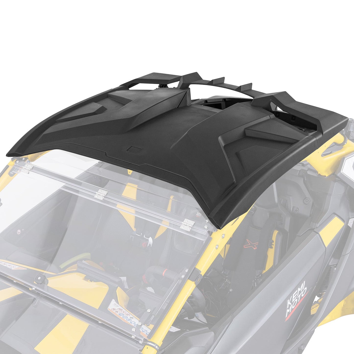 Kemimoto Waterproof HDPE Roof For Can‑Am Maverick R Black