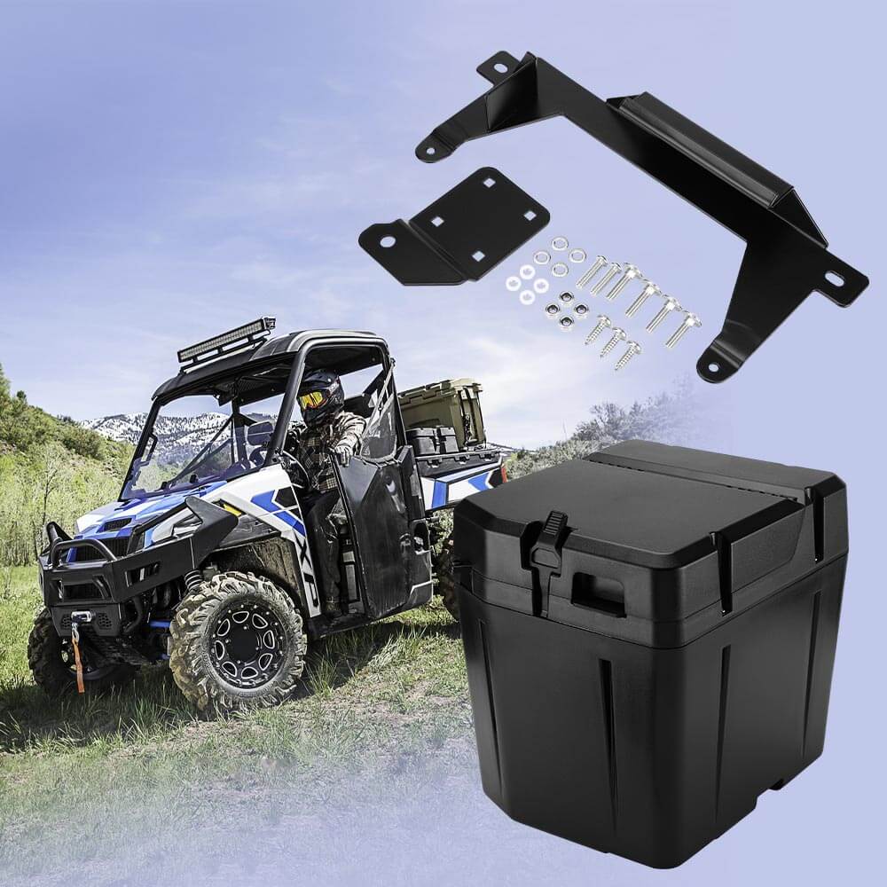 KEMIMOTO Polaris Ranger Cargo Storage Box Weather‑Resistant Universal Fit