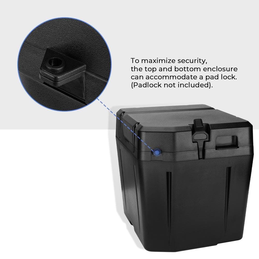 KEMIMOTO Under Seat Dry Storage Box Polaris Ranger XP 1000/CREW