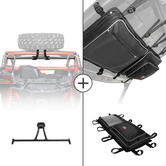 Kemimoto Center Storage Bag Spare Tire Mount for Maverick X3
