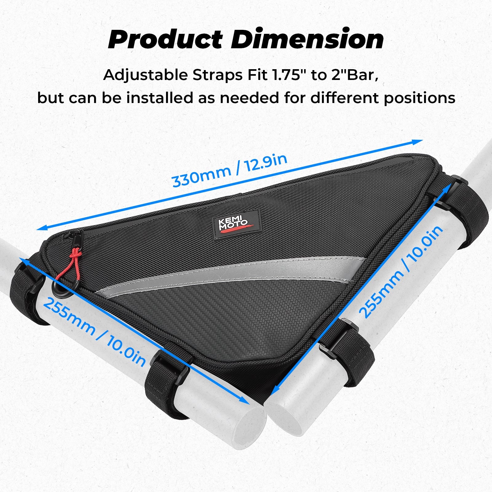 UTV Roll Bar Triangle Storage Bag