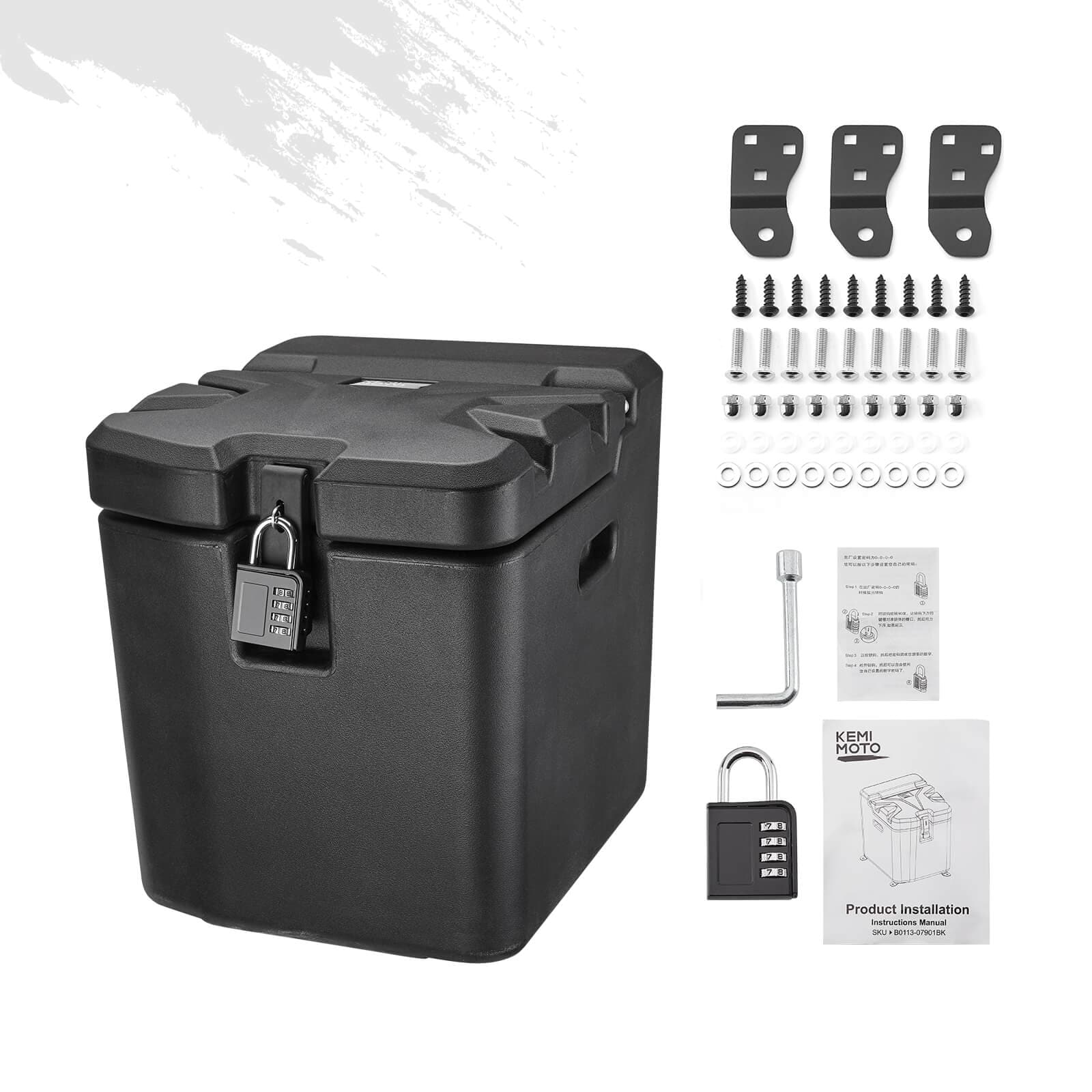 Adjustable Break-Away Side Mirrors & Storage Box for Polaris Ranger XP1000