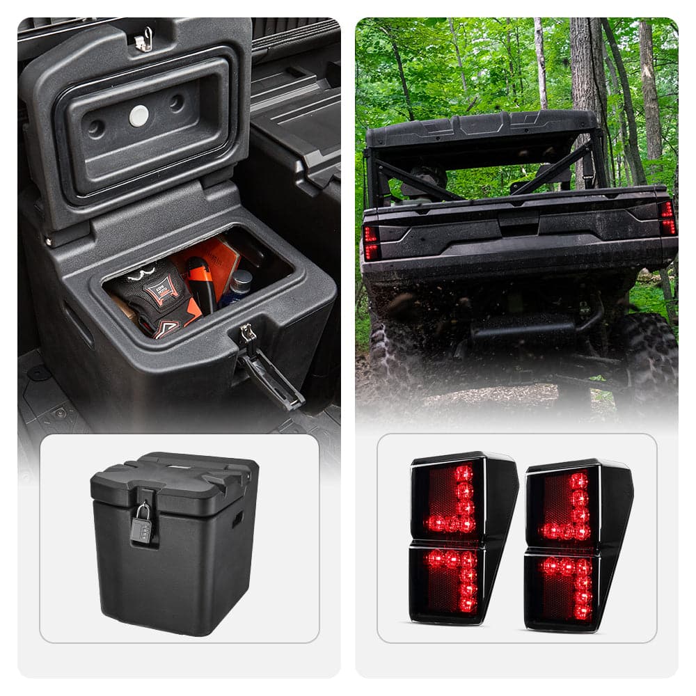 KEMIMOTO Polaris Ranger XP 1000 Under Seat Box Tail Light