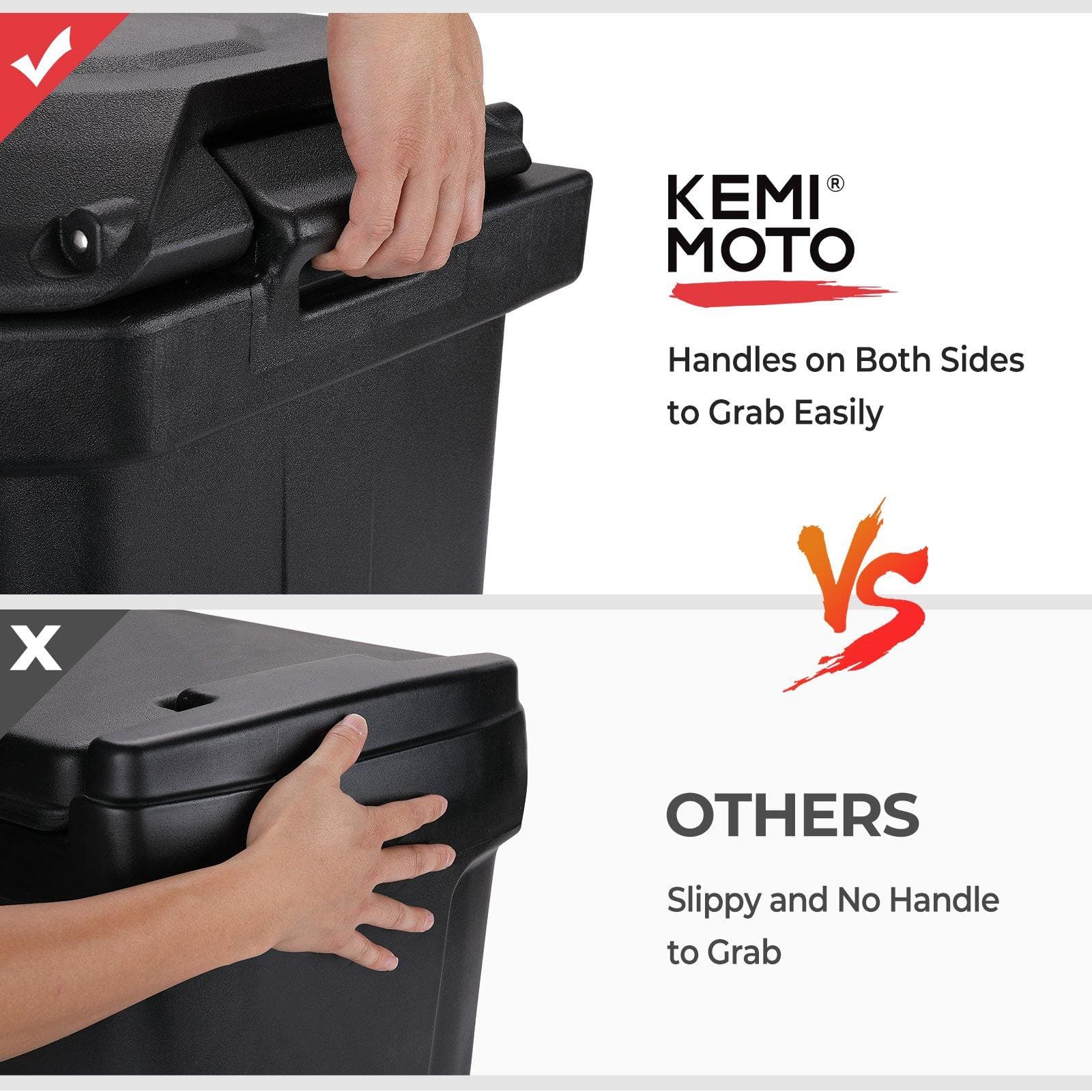 KEMIMOTO 45L Waterproof Bed Cargo Box for Polaris Ranger