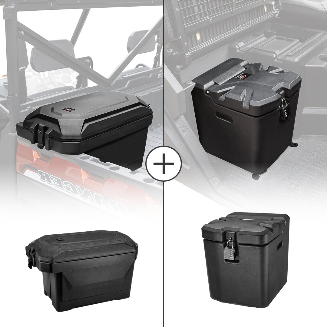KEMIMOTO Cargo Box & Under Seat Storage Box Large Capacity 45L/26L