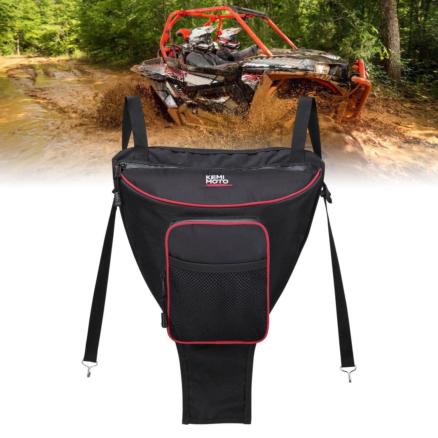 Kemimoto RZR Center Seat Storage Bag for Polaris UTV