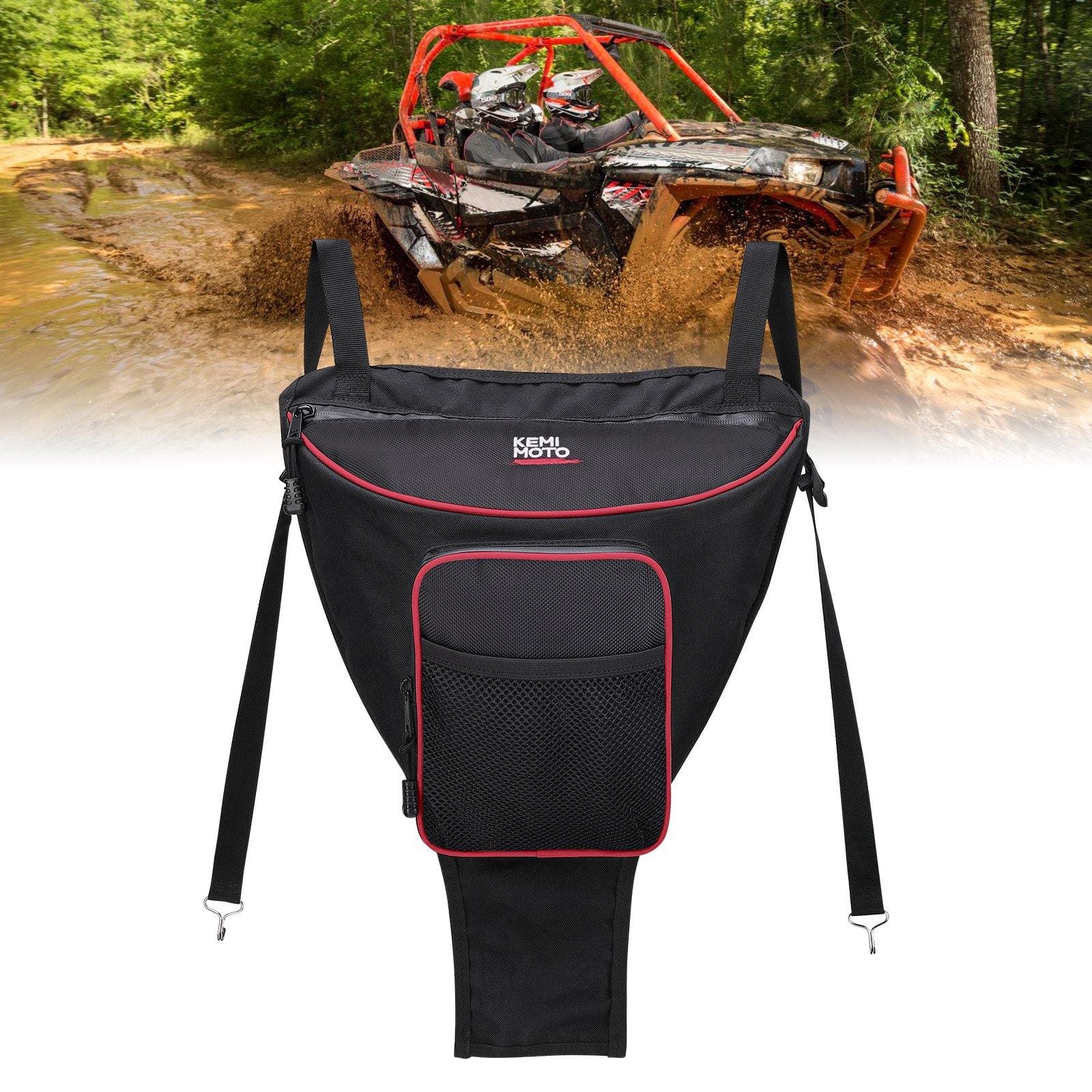 Kemimoto RZR Center Seat Storage Bag for Polaris UTV