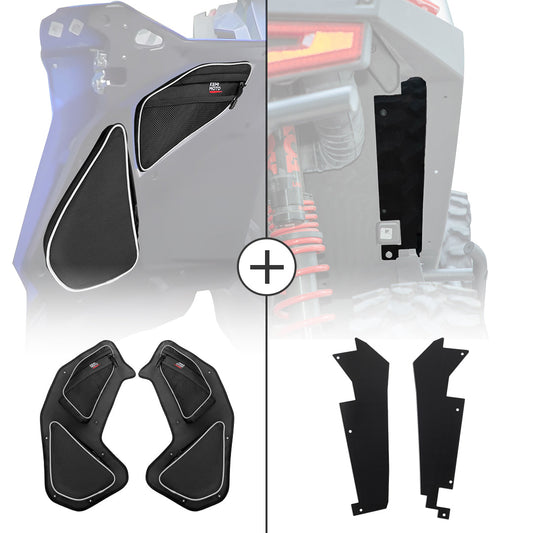 Kemimoto Rear Door Bags and Fender Flares for Polaris RZR