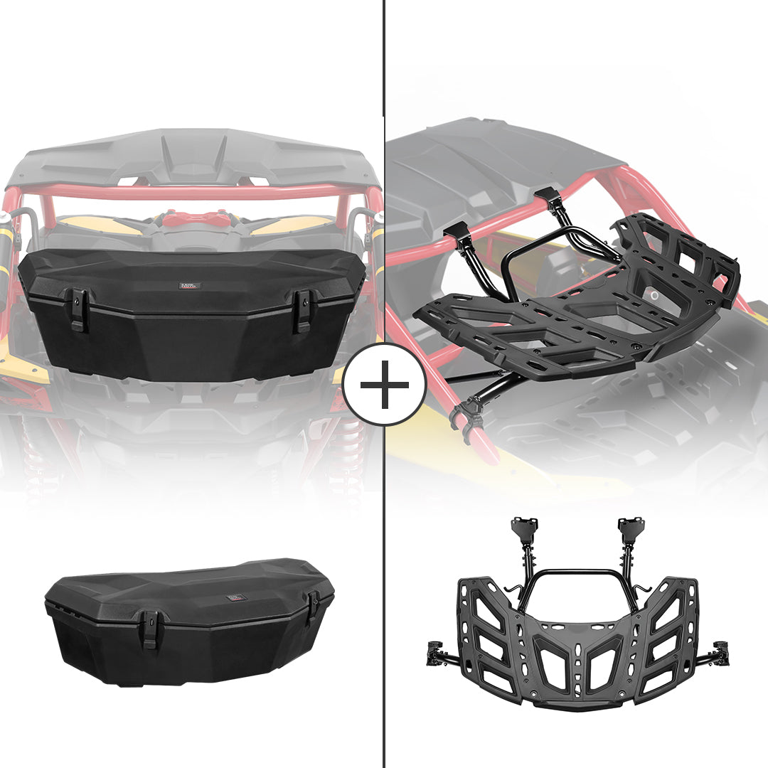 Kemimoto LinQ Pivoting Cargo Rack Storage Box for Maverick X3/MAX