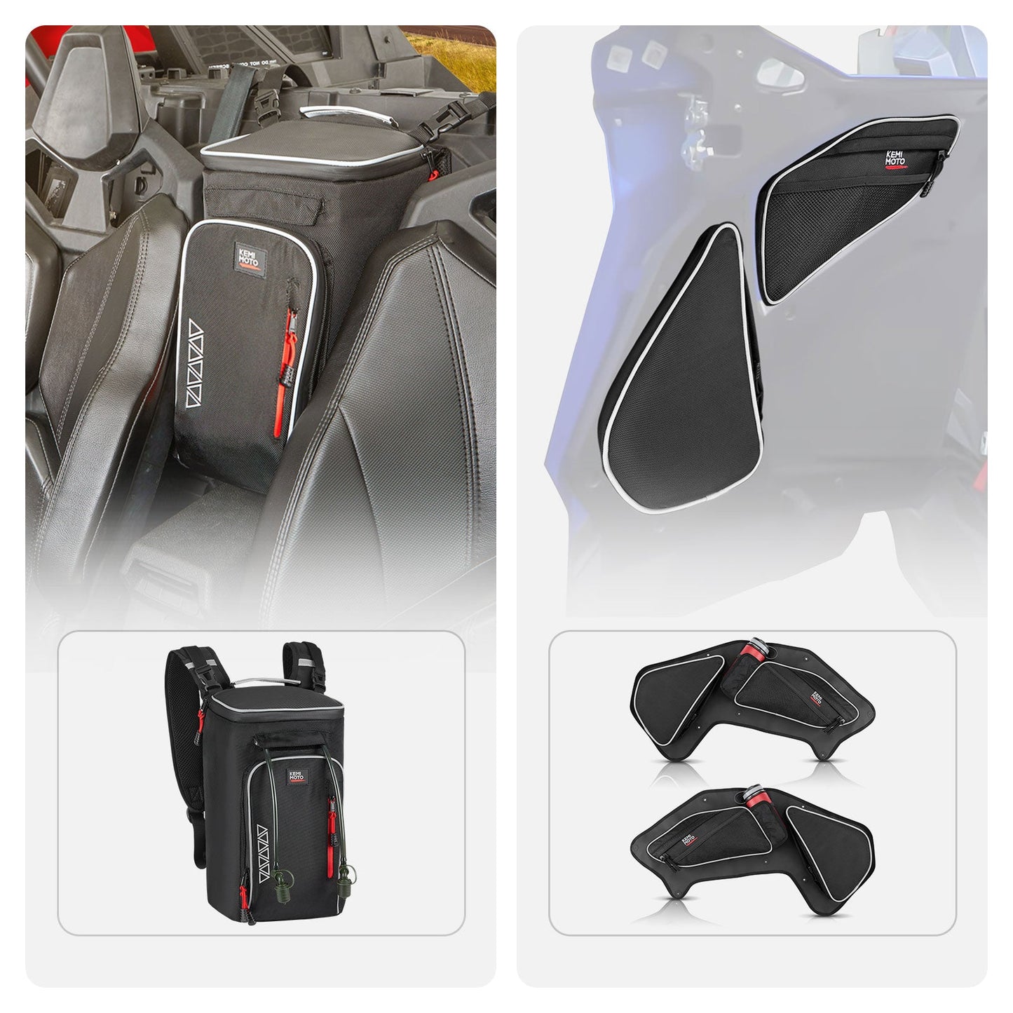 Kemimoto Cargo Bag Set for Polaris RZR Pro XP 4