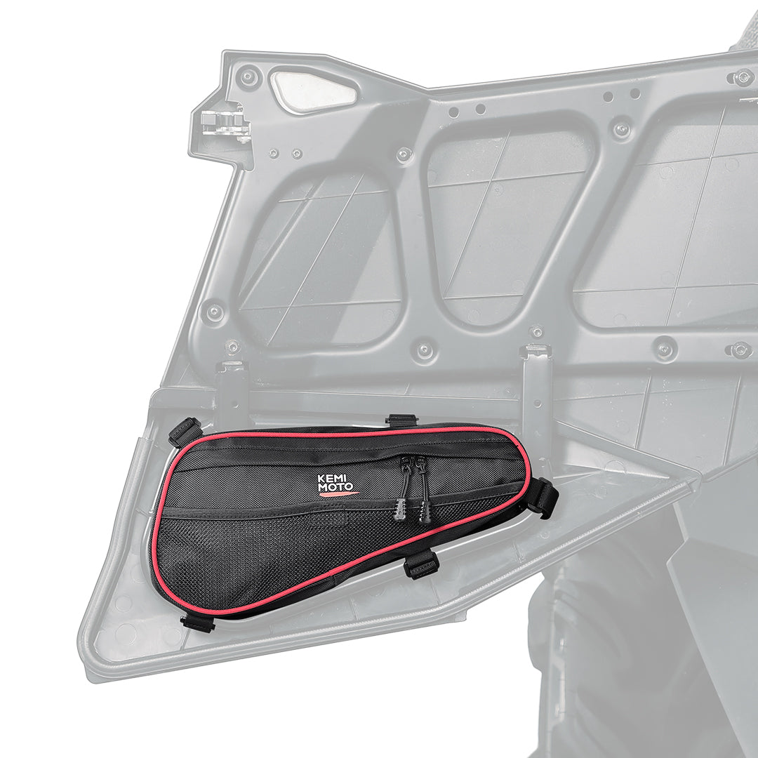 Kemimoto Rear Door Bags 1680D Oxford Fabric for Polaris RZR