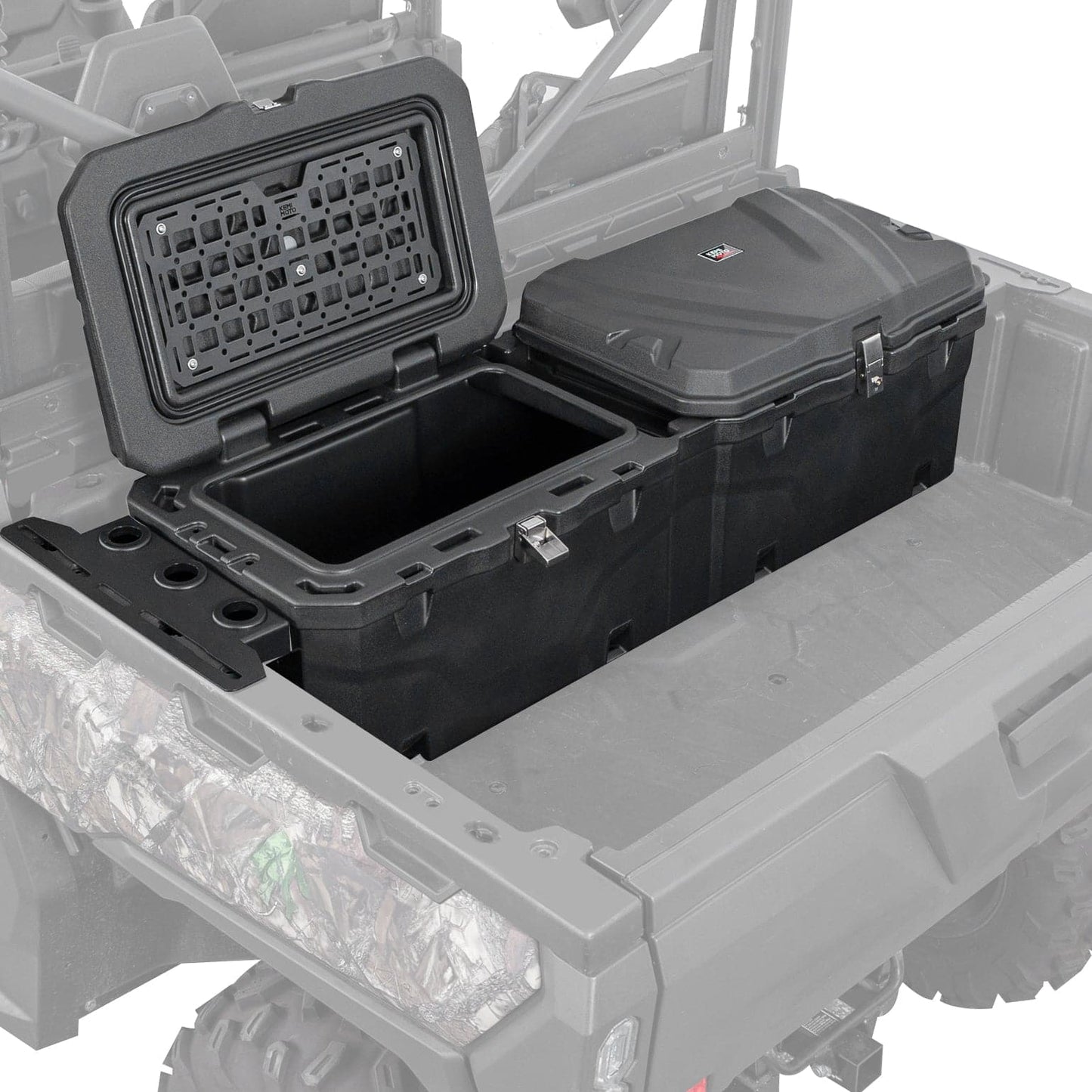 Kemimoto 110L UTV Bed Storage Box Waterproof Lockable