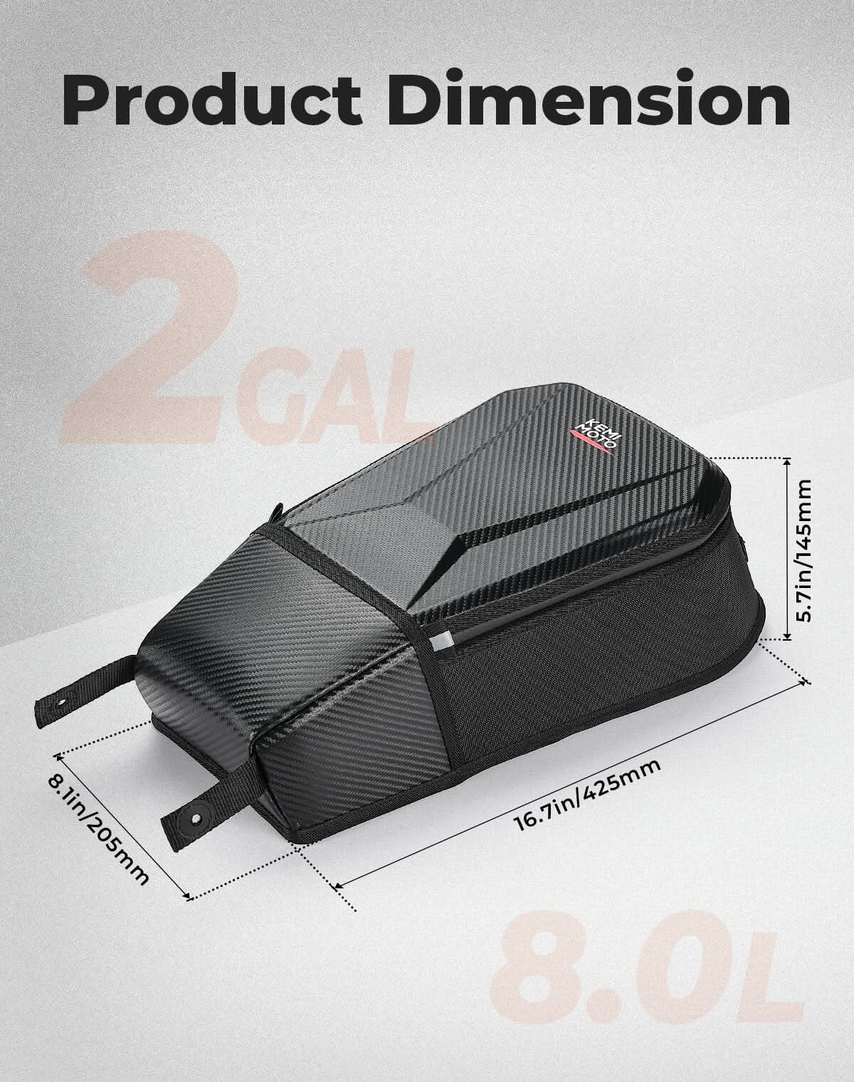 Kemimoto Shoulder Storage Bag Hardened Shell Protection