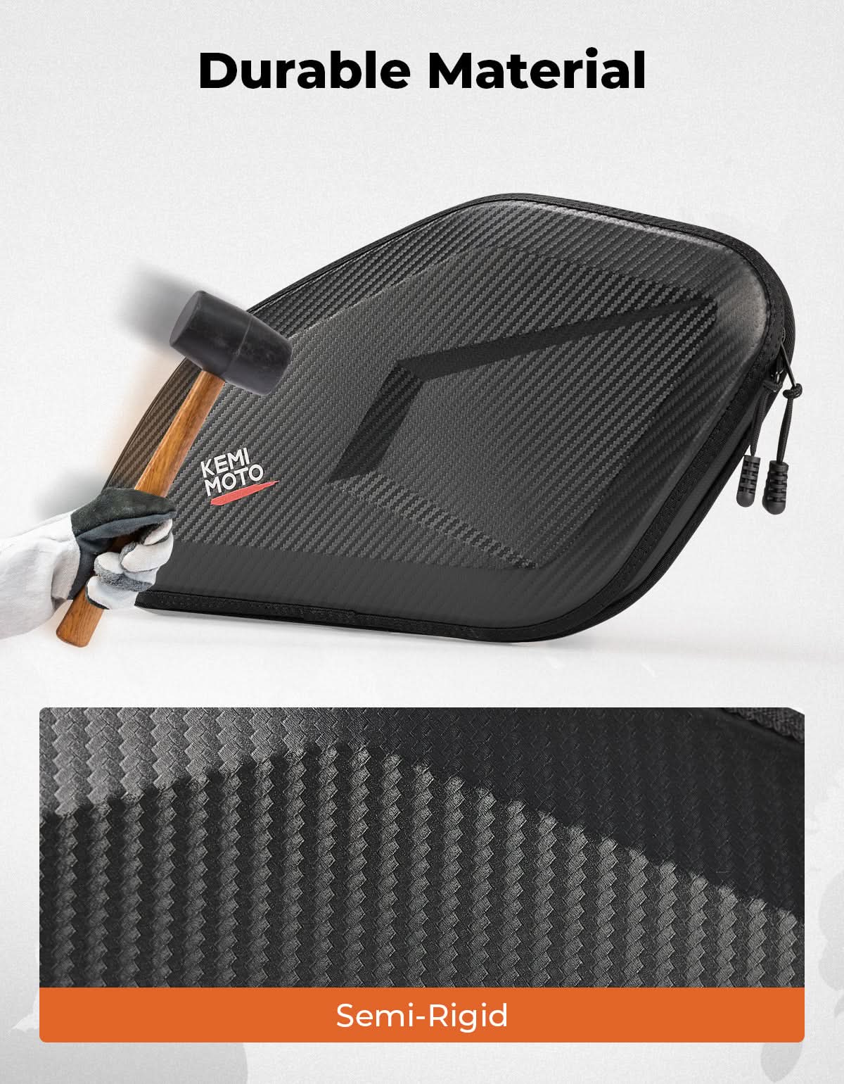 Kemimoto Lower Door Bags for Can‑Am Maverick R 2024+ 4.5L