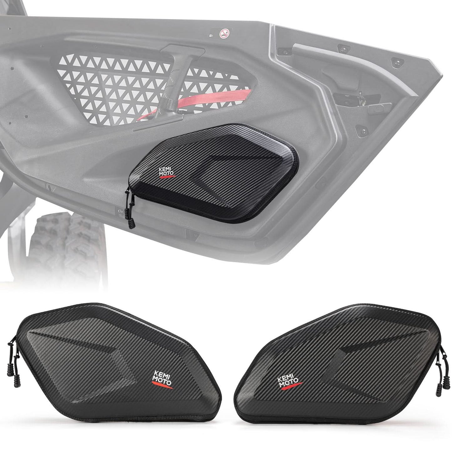 Kemimoto Lower Door Bags for Can‑Am Maverick R 2024+ 4.5L