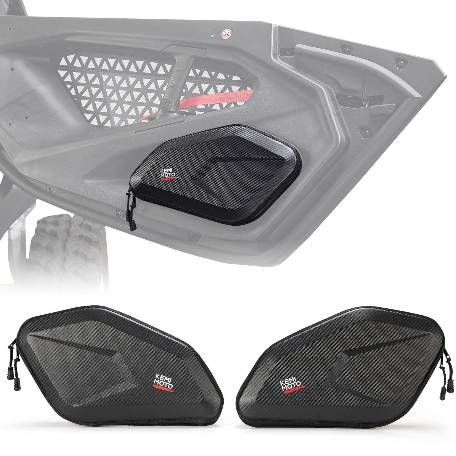 Kemimoto Lower Door Bags for Can‑Am Maverick R 2024+ 4.5L