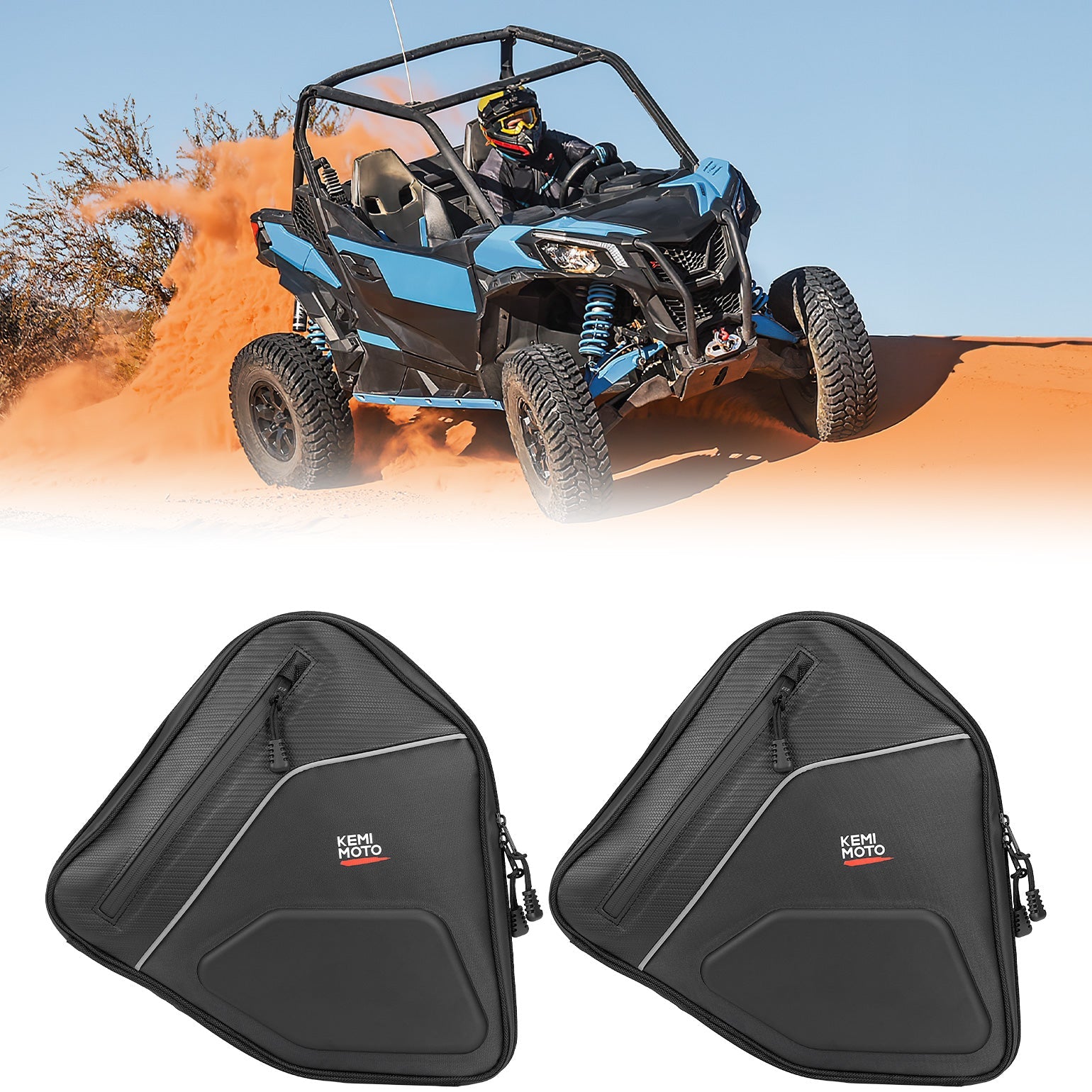 Kemimoto EVA Door Bags for Can‑Am Maverick Sport Trail