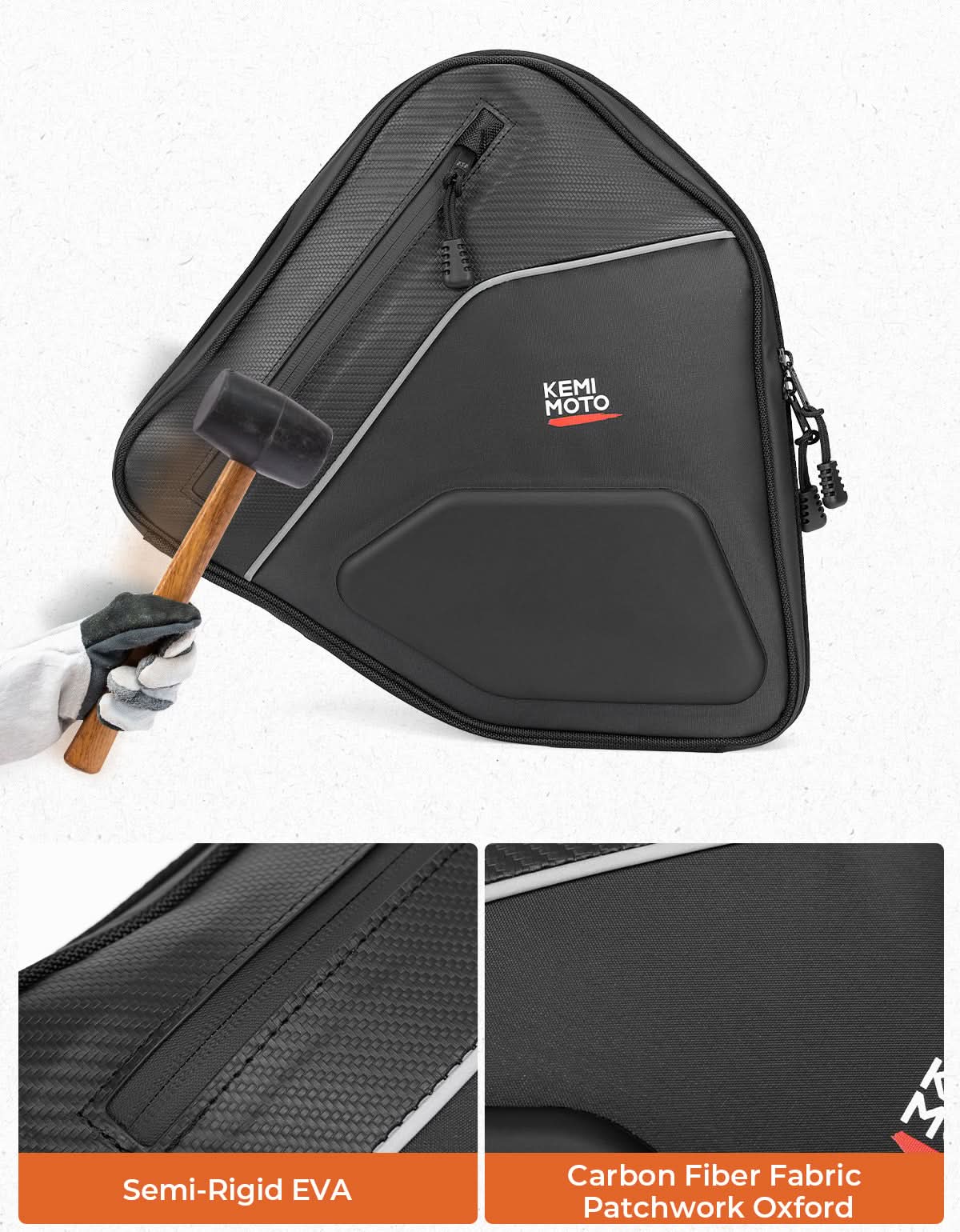 Kemimoto EVA Door Bags for Can‑Am Maverick Sport Trail