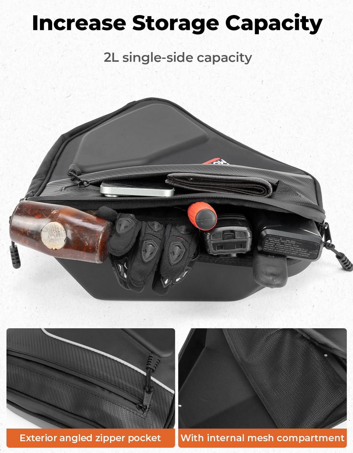 Kemimoto EVA Door Bags for Can‑Am Maverick Sport Trail