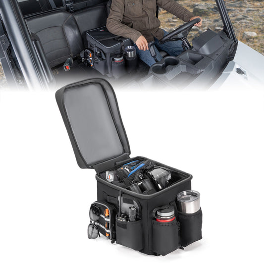 Kemimoto 18L UTV Center Console Seat Box Universal Fit