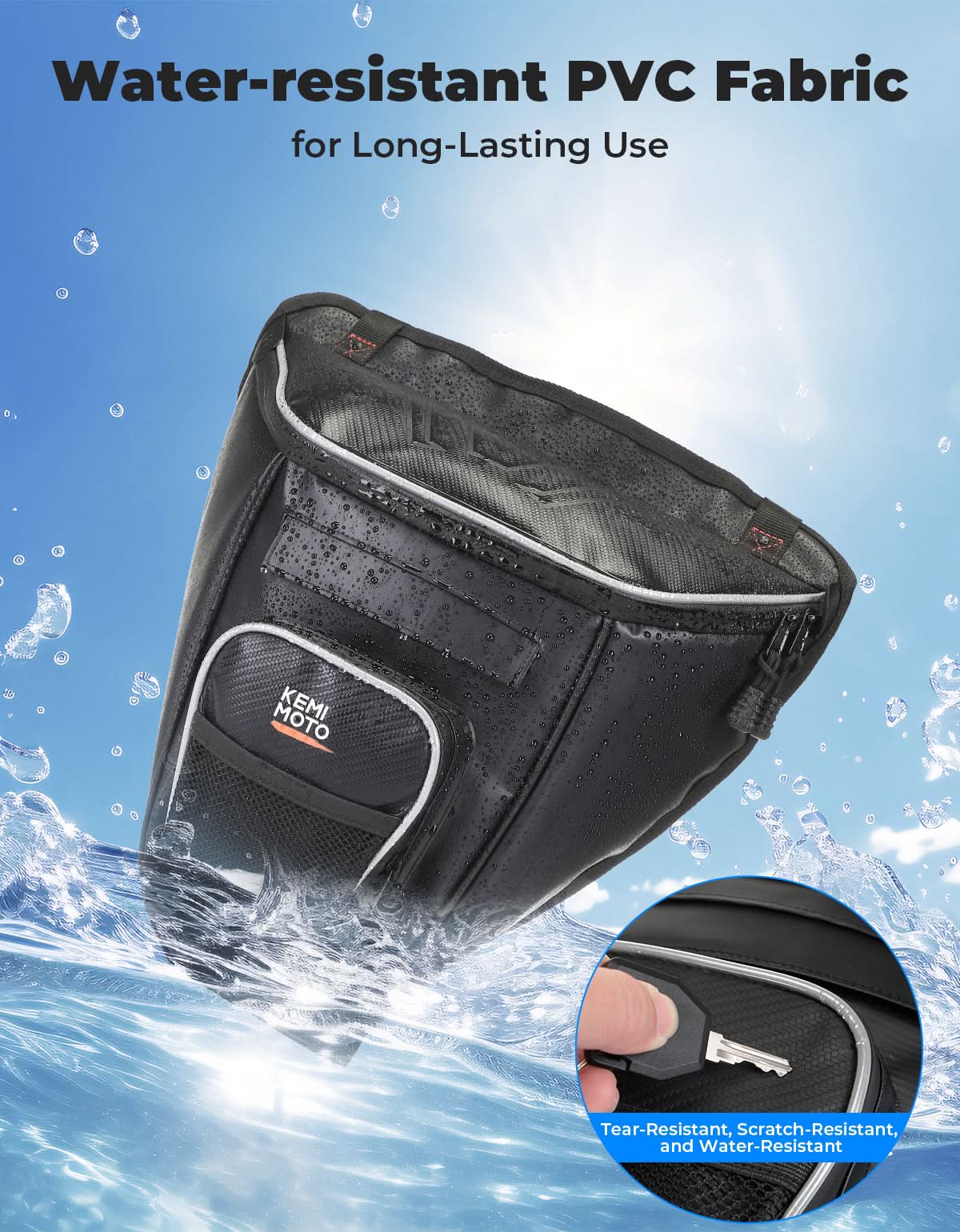 Kemimoto Insulated Cooler Storage Bag 2L for Polaris RZR XP