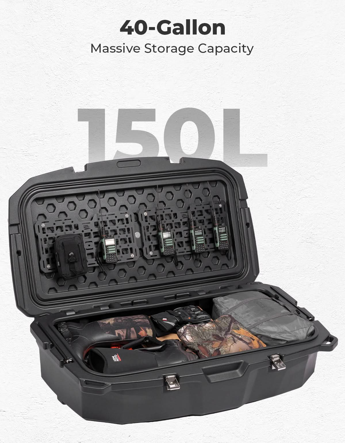 Kemimoto Maverick R Cargo Box 150L Rear Rack