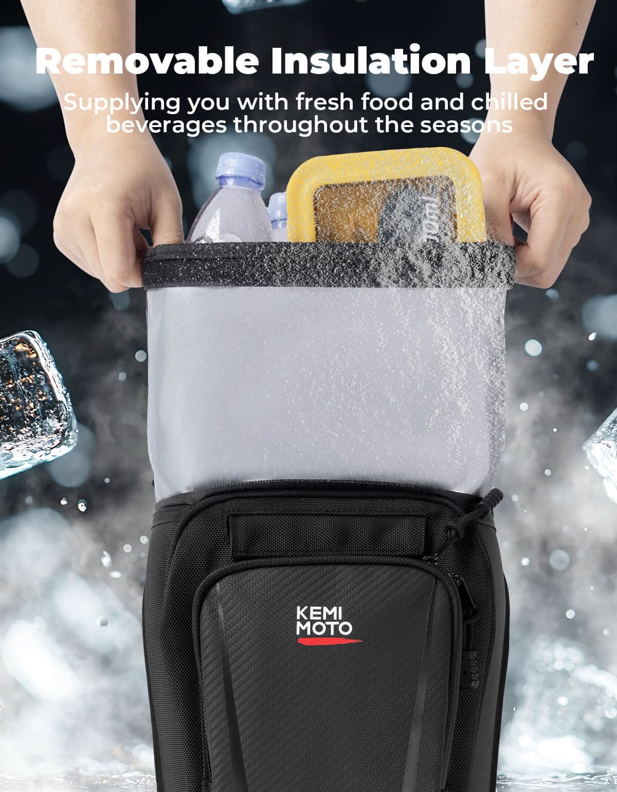Center Storage Bag with Two Hydration Backpacks for Can-Am Maverick X3