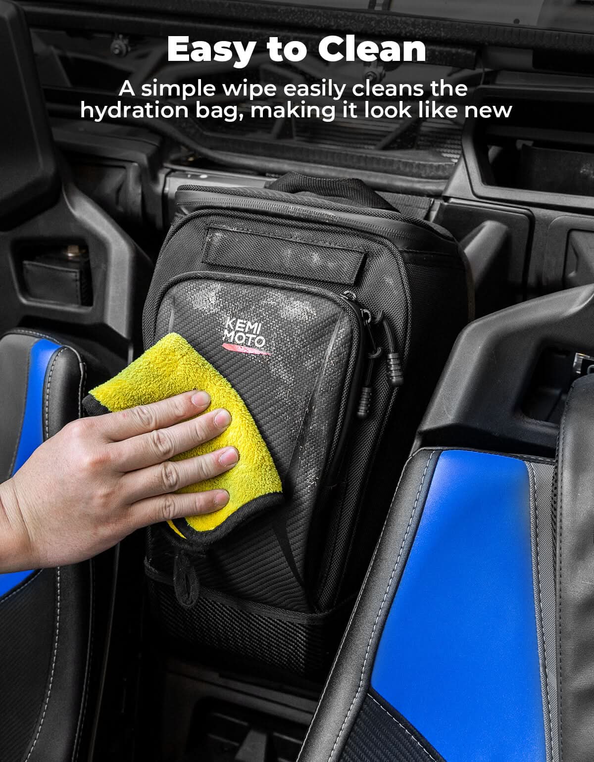 Center Storage Bag with Two Hydration Backpacks for Can-Am Maverick X3