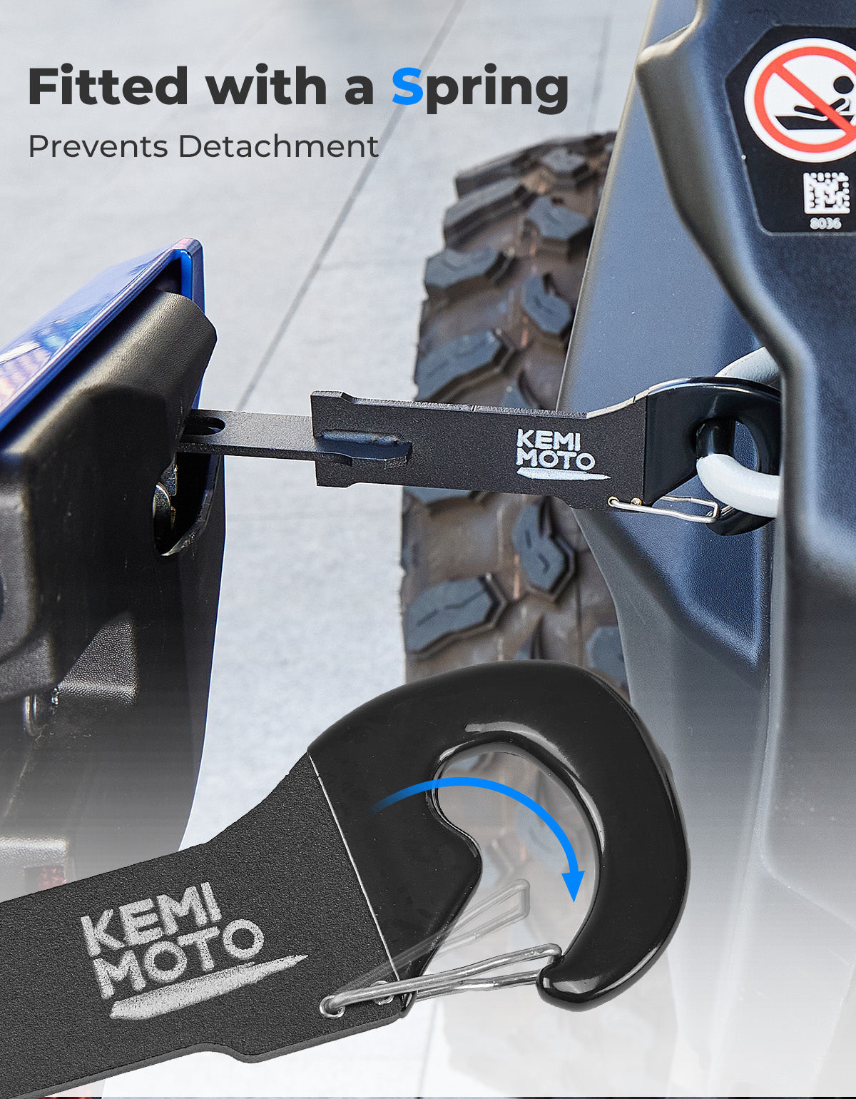 Kemimoto UTV 7" Anti‑Rust Door Latches For Can‑Am