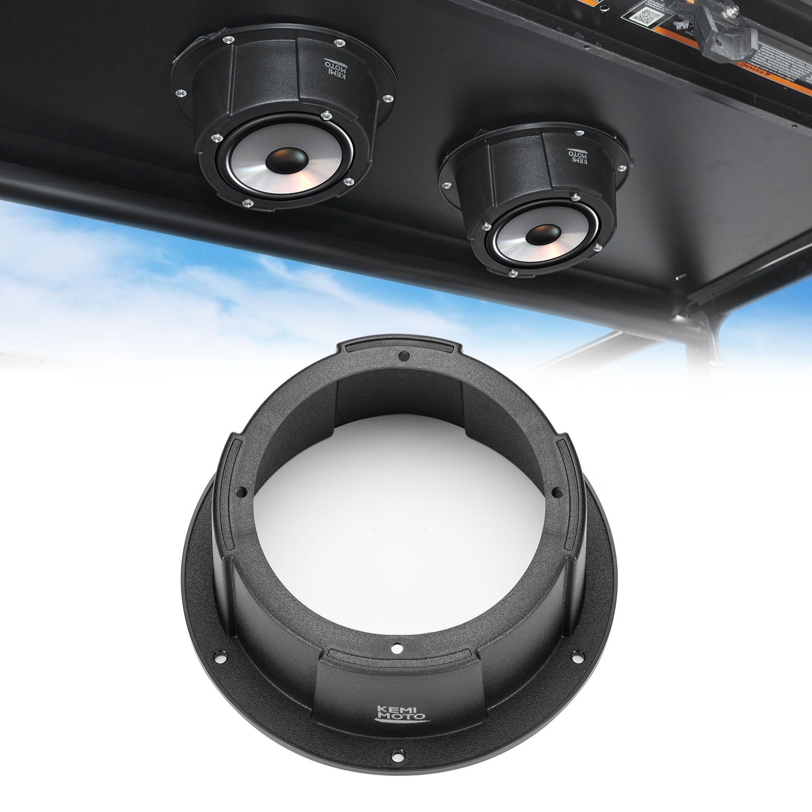 Kemimoto 6.5 Inch Speaker Pod for UTVs, RVs, Cars