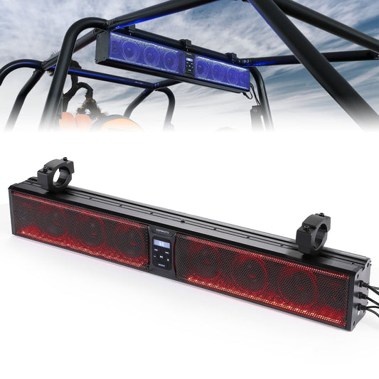 Kemimoto 33" RGB UTV Sound Bar for Can-Am Maverick