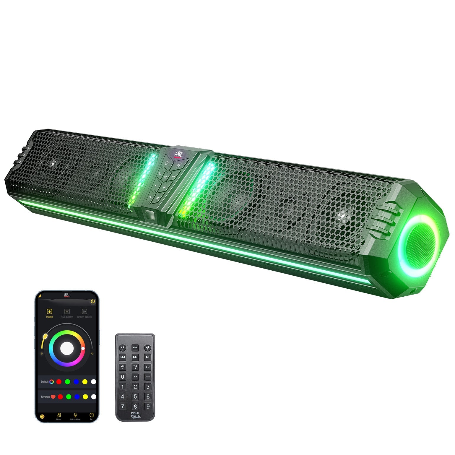 Kemimoto Midnight 80 32‑Inch RGB UTV Sound Bar
