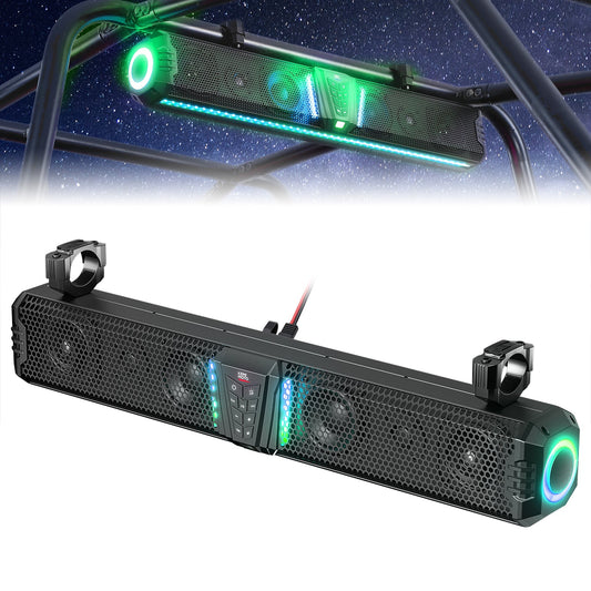 Kemimoto Midnight Gen1.5 UTV Sound Bar IP66 Weatherproof 26-Inch