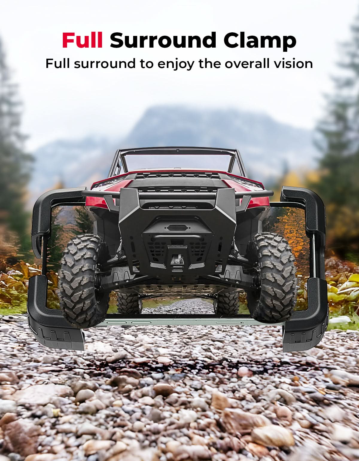 Kemimoto Phone Mount for Polaris Ranger 1000/XP/Crew XP, 4.7-7.0 Phones