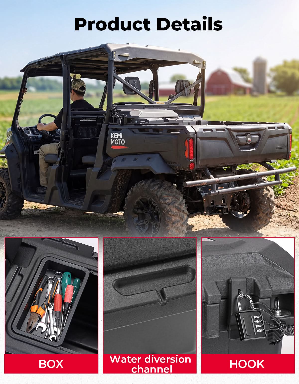 Storage Box for Can‑Am Defender / Defender Max / Commander (2016‑2026)