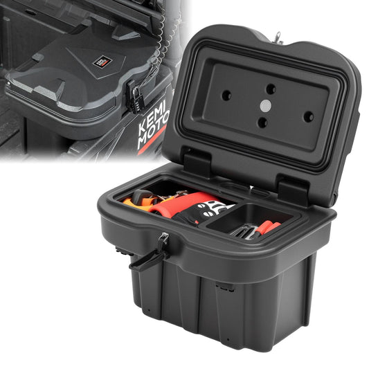 Kemimoto 21L Storage Box for Can‑Am Defender & Commander Black