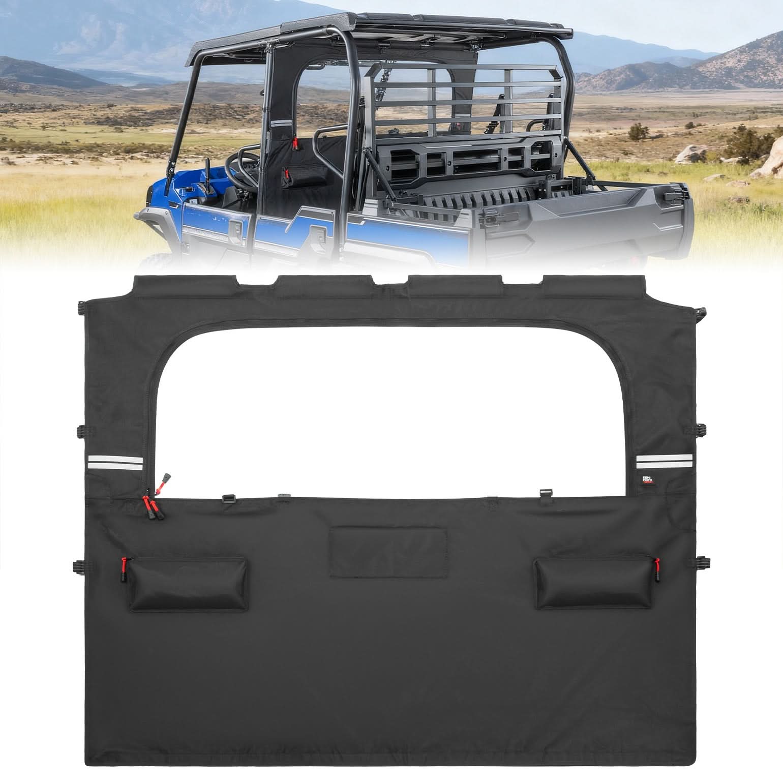 UTV Soft Rear Window for Kawasaki Mule PRO-FXT 2015+