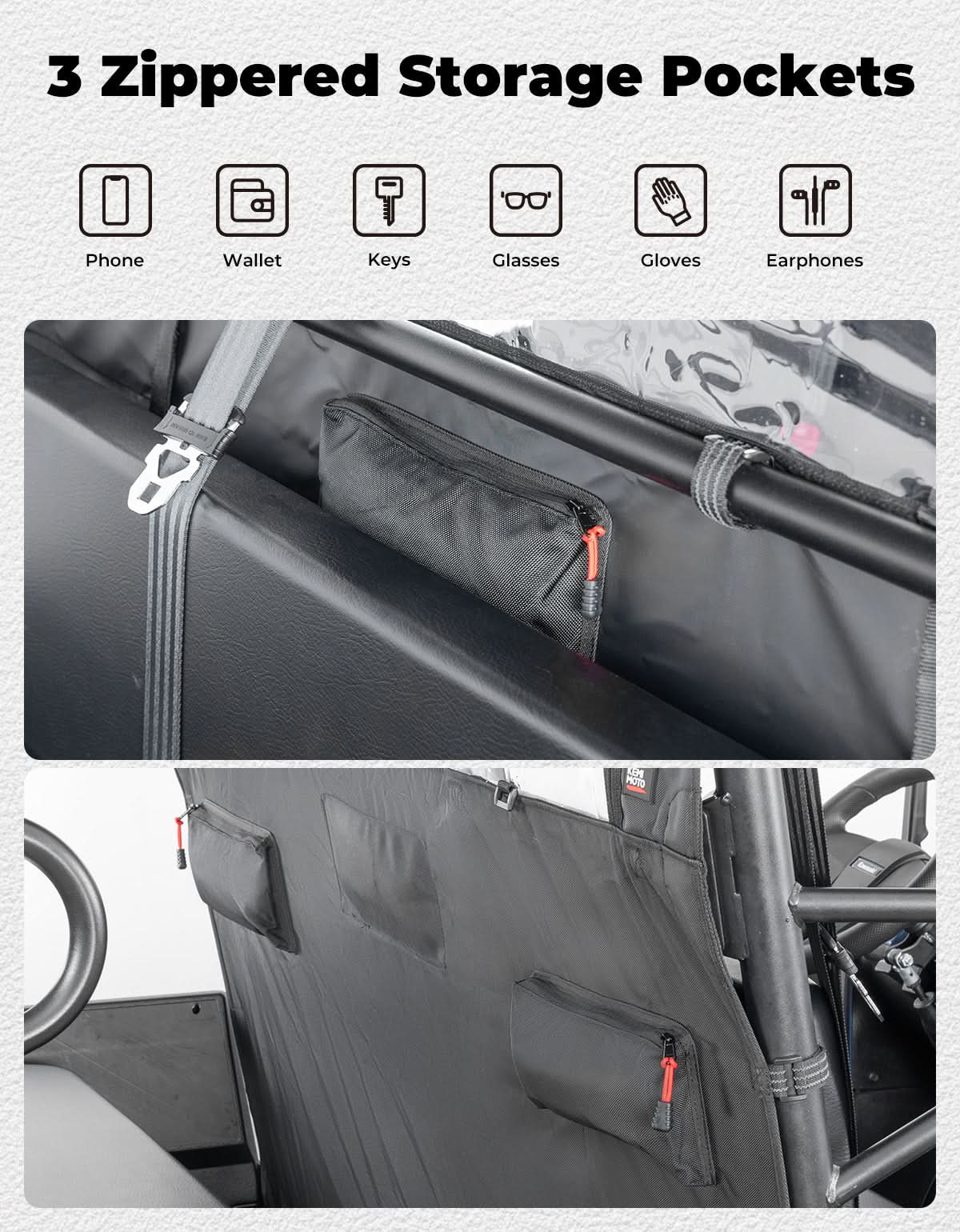 UTV Soft Rear Window for Kawasaki Mule PRO-FXT 2015+