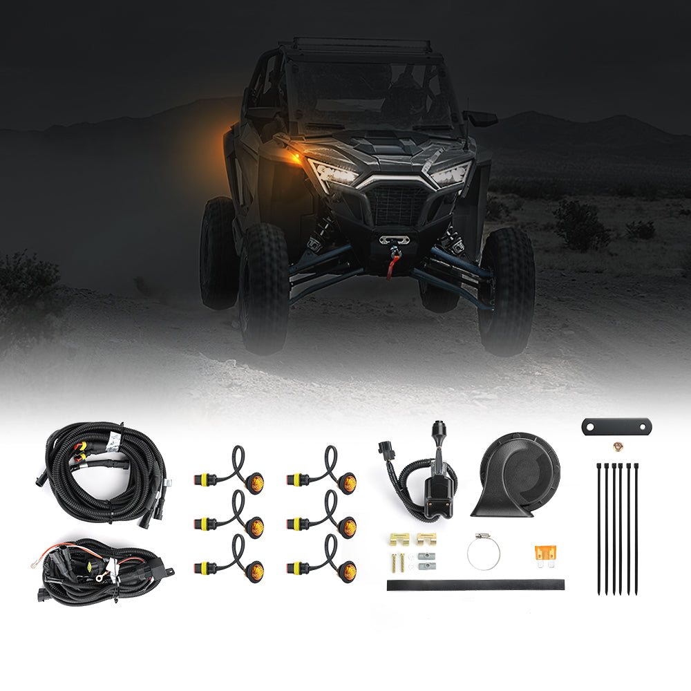 Kemimoto Universal UTV Turn Signal Kit & 105D Horn