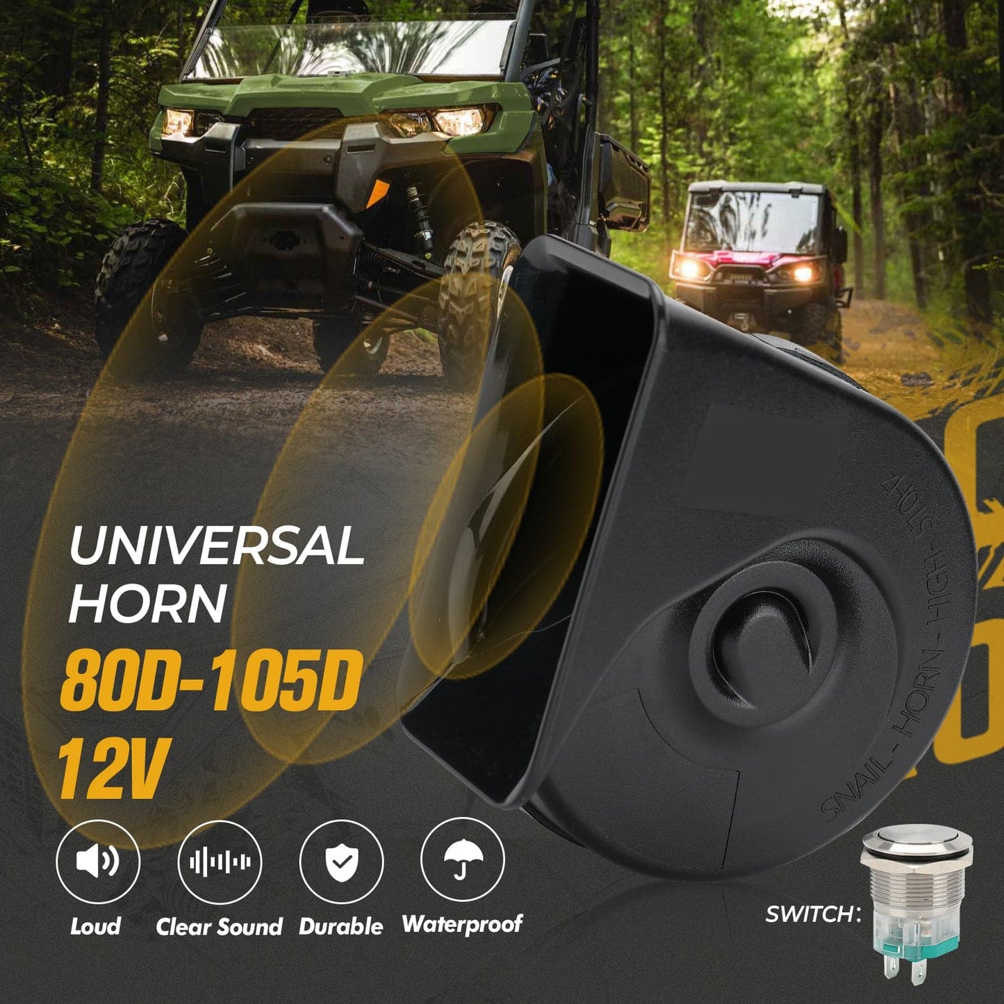 Kemimoto Universal Turn Signal Kit for UTV and ATV