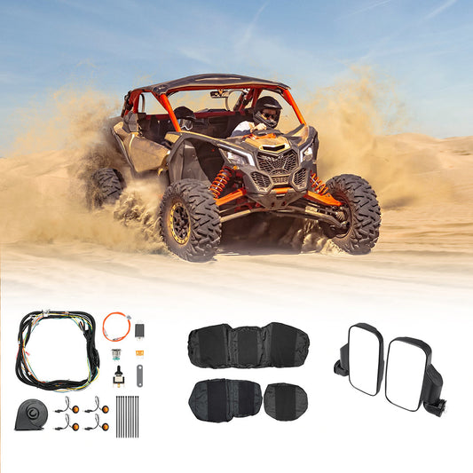 Kemimoto Ranger XP 1000 Turn Signal Kit, Seat Cover, Mirrors