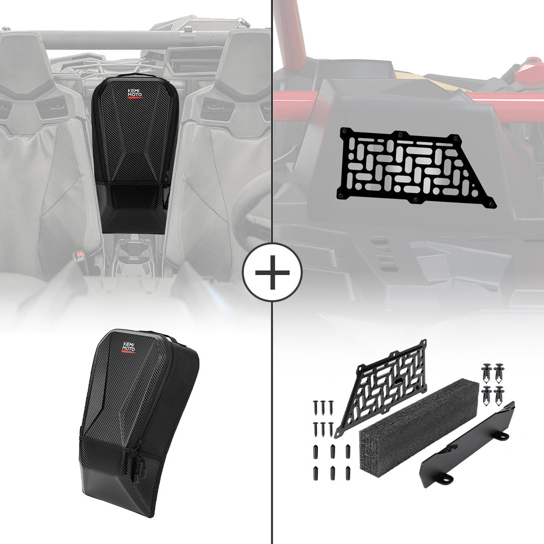 Noise Reduction Kit & Center Storage Bag For Can-Am Maverick X3/MAX