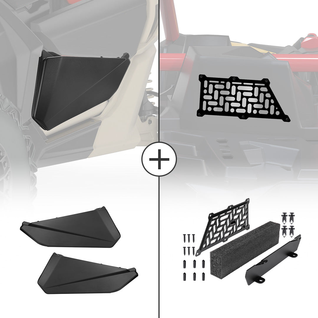 Kemimoto Noise Reduction Kit Front Door Inserts for Can‑Am X3