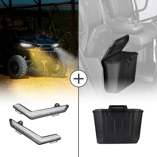 DRL Signal Light & 14L Storage Box For Can Am Defender